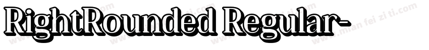 RightRounded Regular字体转换